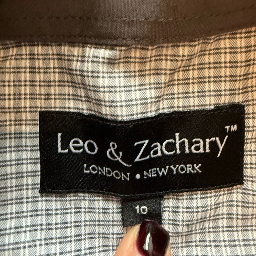 Boy’s Gray and White Checkered Shirt